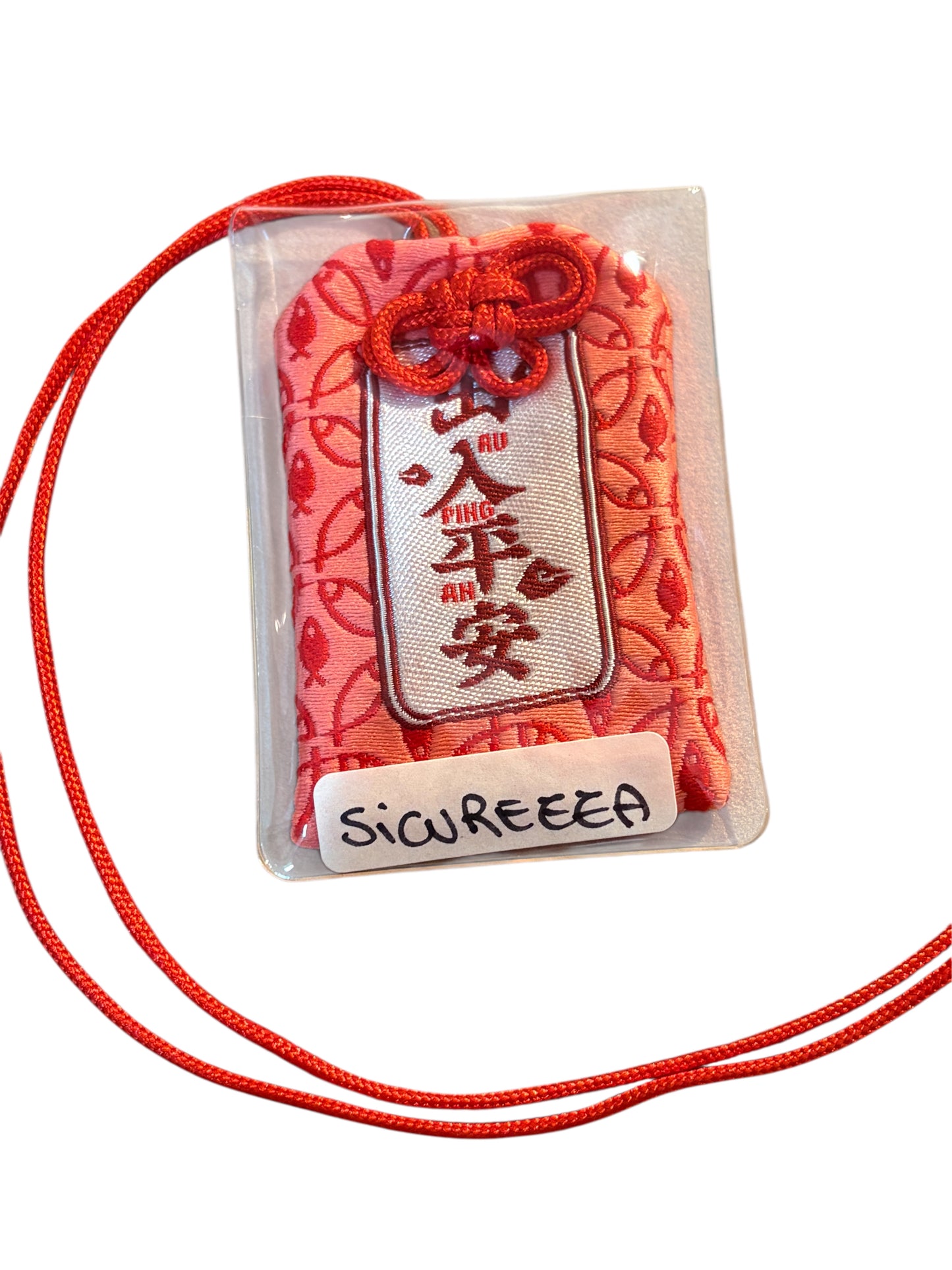 Omamori rosso “SICUREZZA”