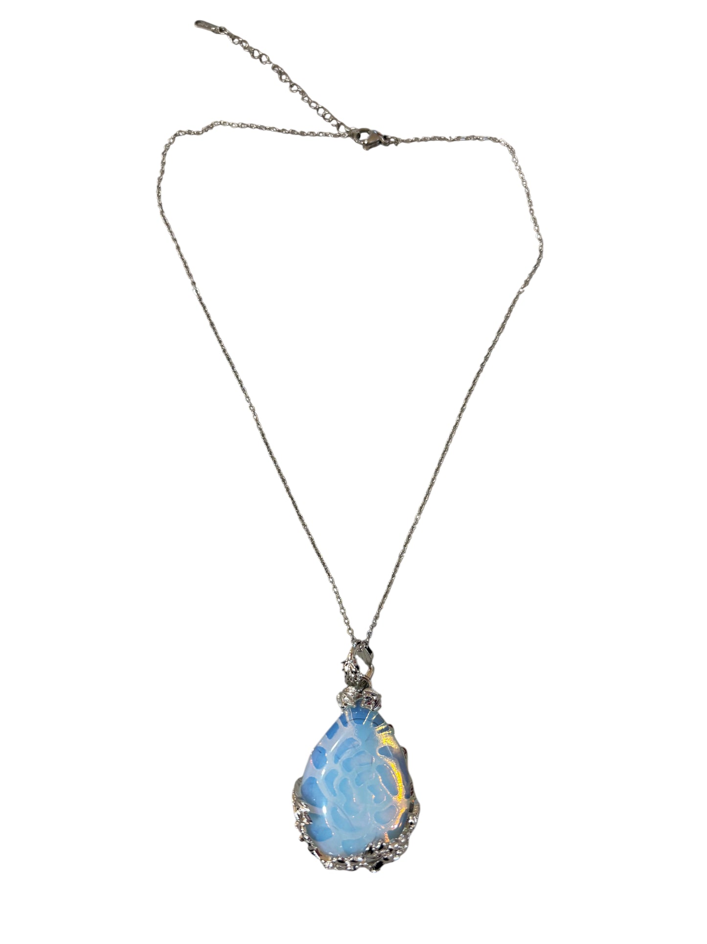Collana Opalina in Goccia di Rosa