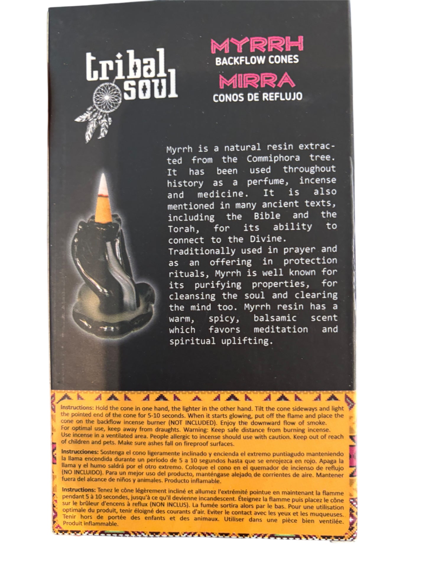 Incenso Cono MIRRA (Myrrh ) ideali per fare il fumo a cascata “Coni di reflusso”