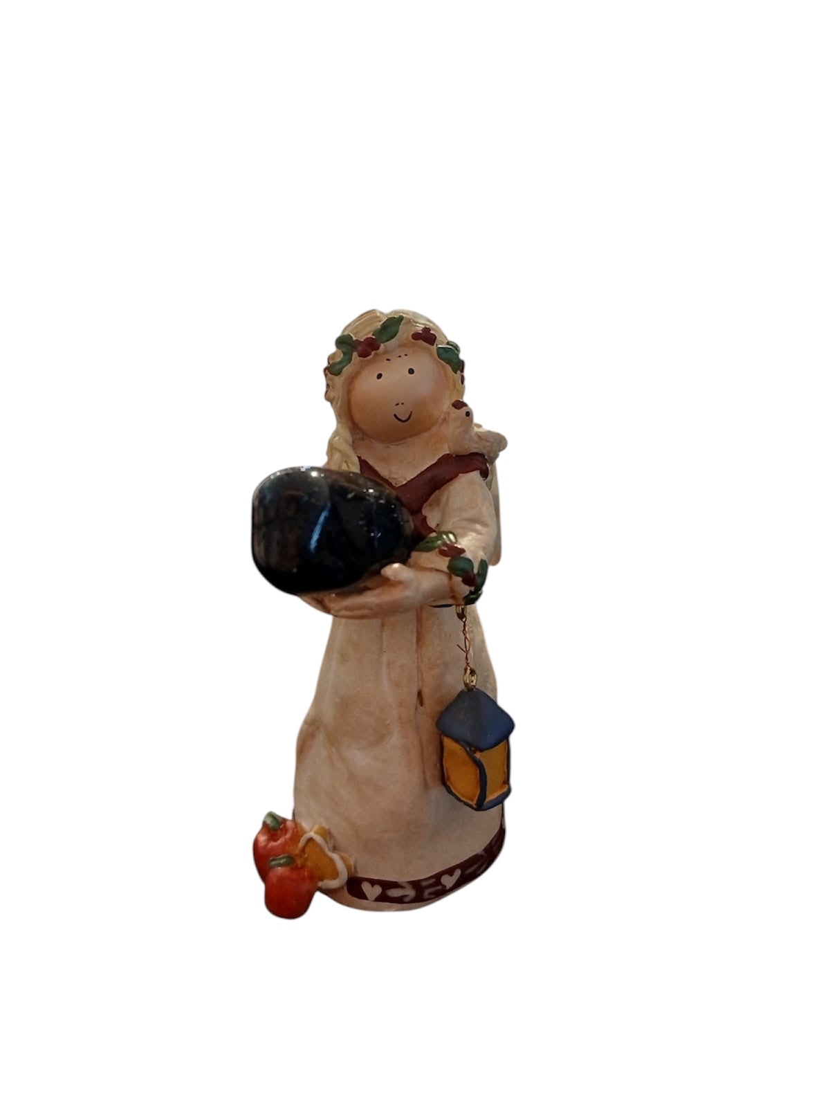 Angelo di protezione Statuetta di circa 10cm in altezza - TORMALINA NERA