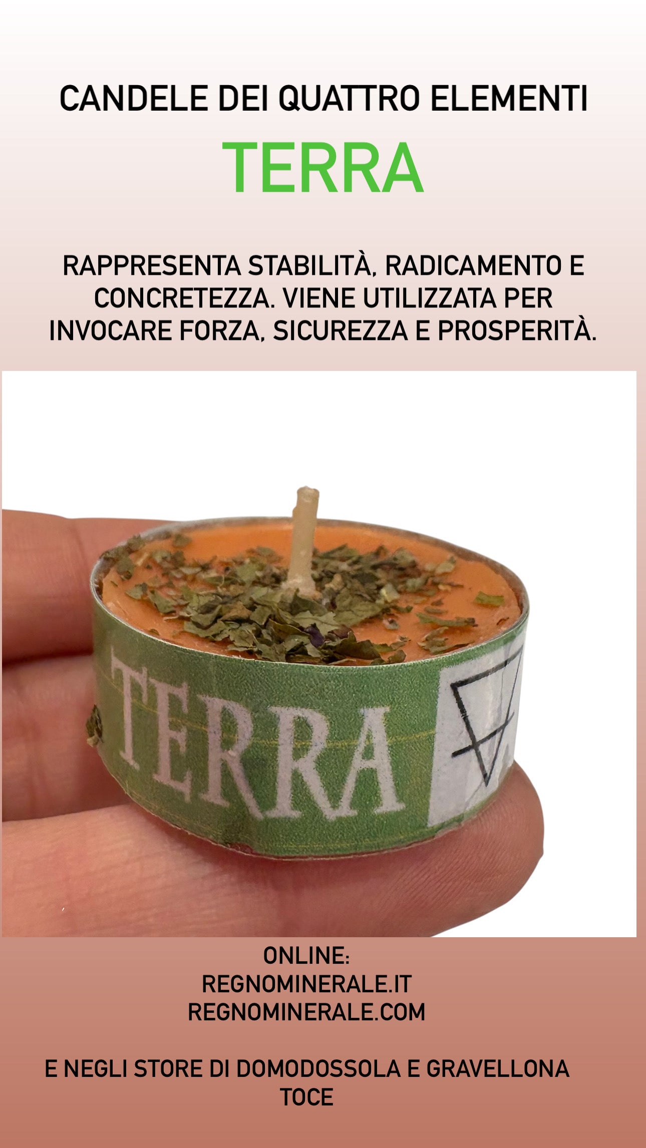 Candele dei quattro elementi