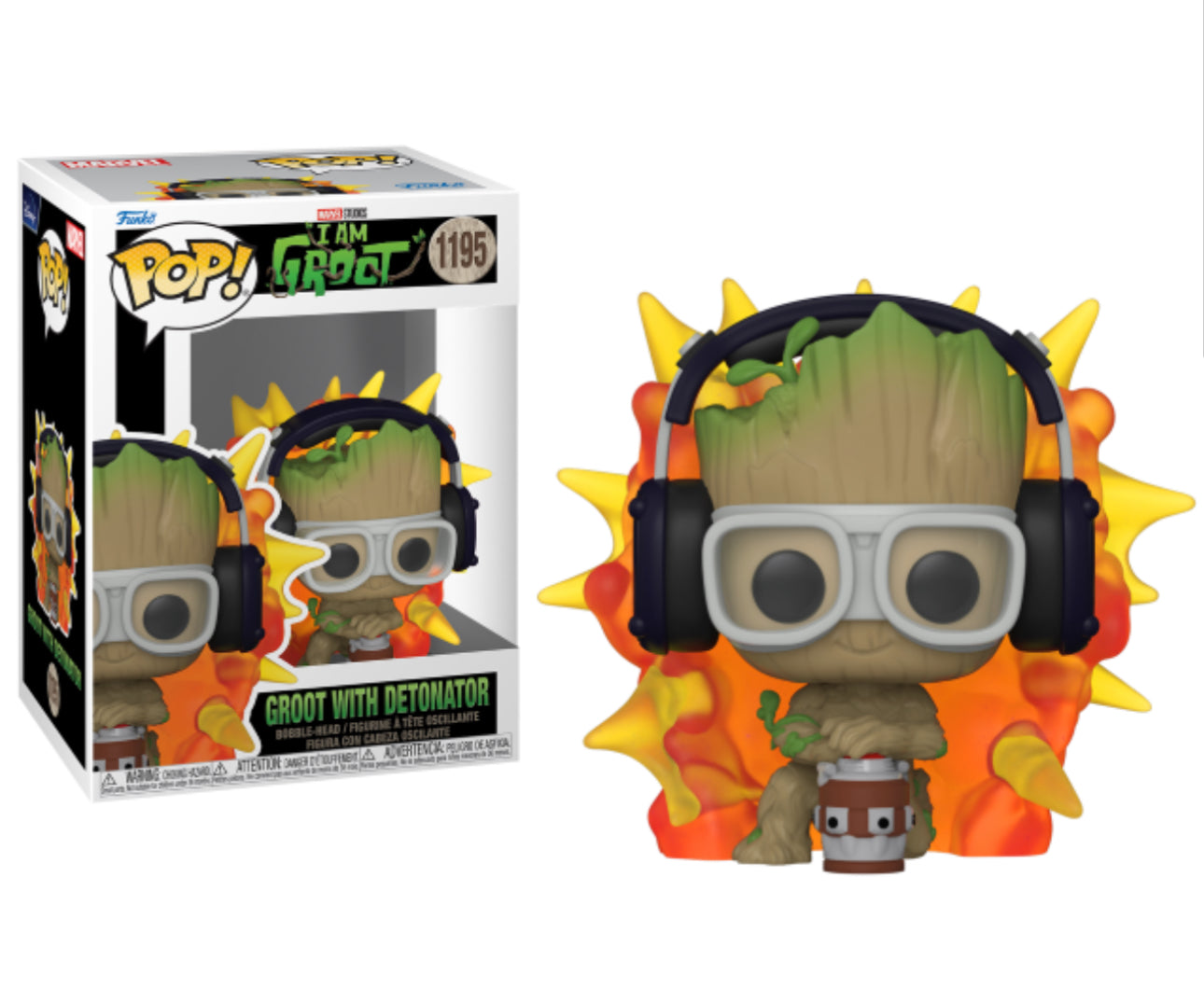 I Am Groot Groot with Detonator - Funko Pop! Marvel