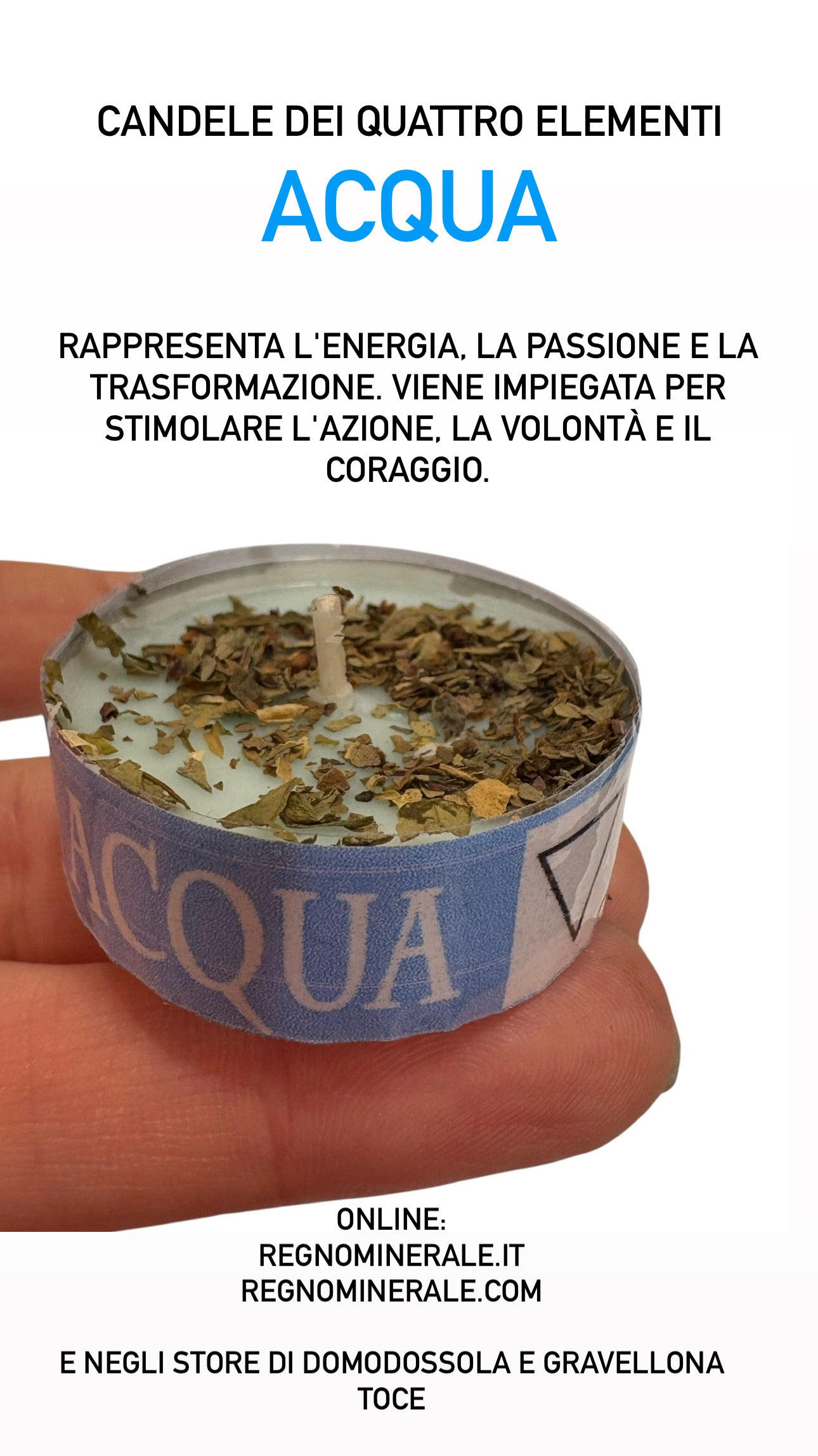 Candele dei quattro elementi