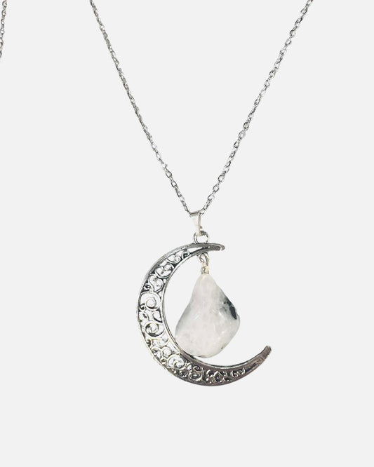 Collana Luna con ciondolo di Pietra di Luna
