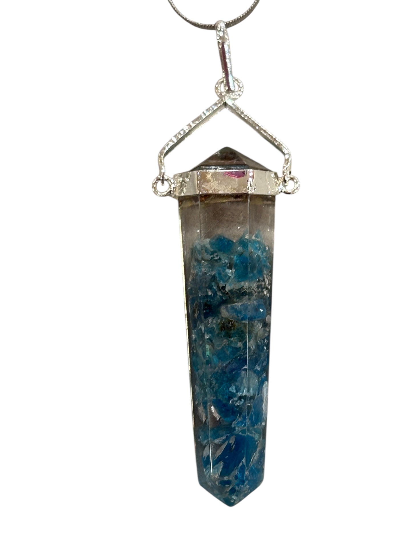 Collana Orgonite di
Acquamarina a punta