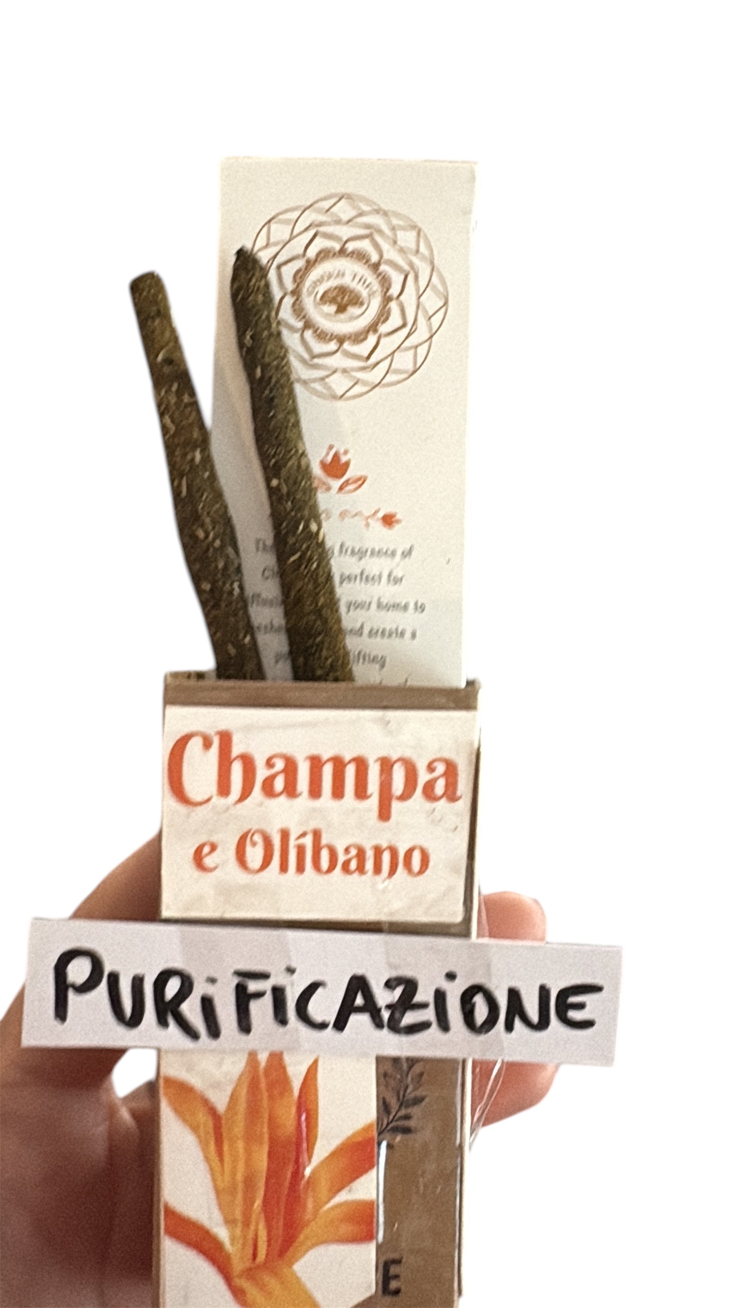 Incenso 1 bastoncino di Erbe di CHAMPA E OLIBANO