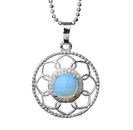 Collana Fiore della vita
In Opalina - GIOIA DI VIVERE