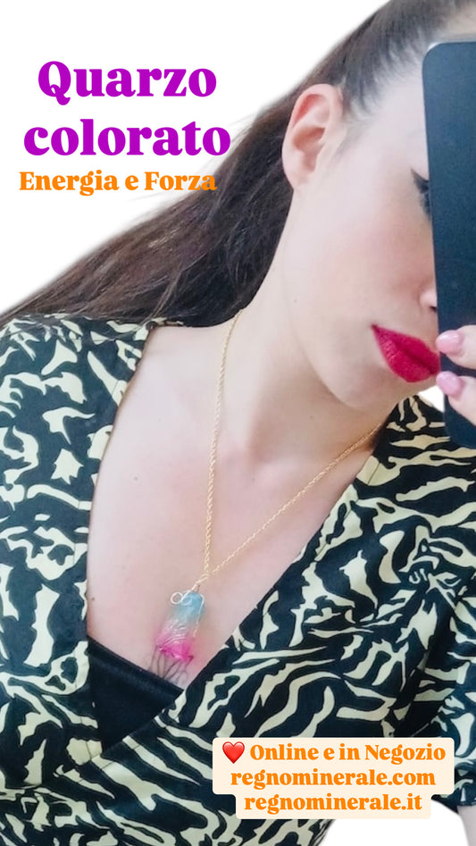 Collana Quarzo Colorato