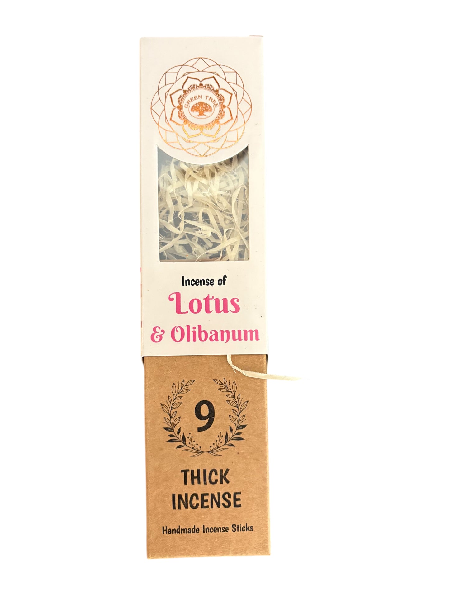 Incenso bastoncino di Erbe di LOTUS E OLIBANO -1 pacco di 9 bastoncini