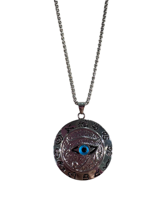 Collana Occhio di Horus con occhio azzurro