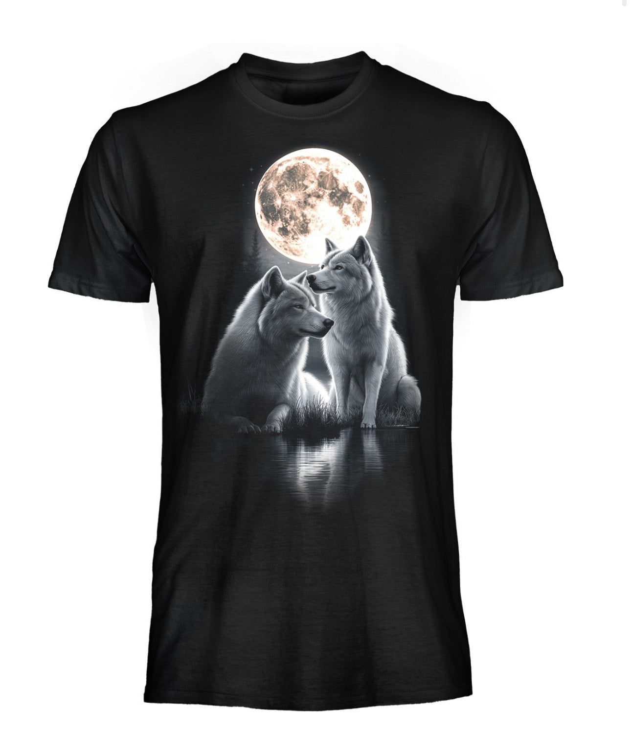 T-shirt LUPI sotto la luna piena