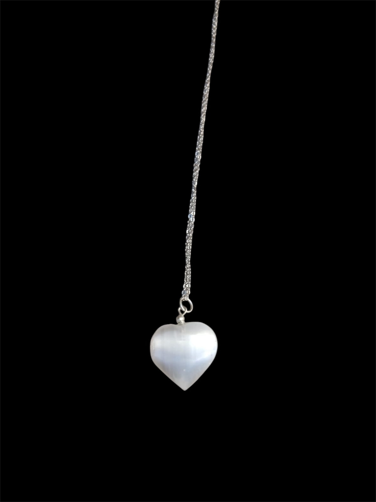 Selenite Collana cuore