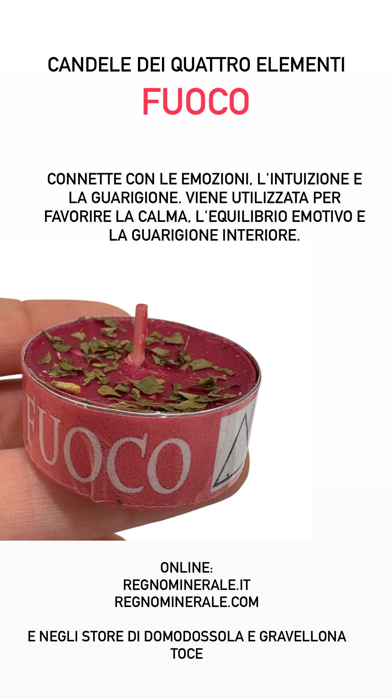 Candele dei quattro elementi