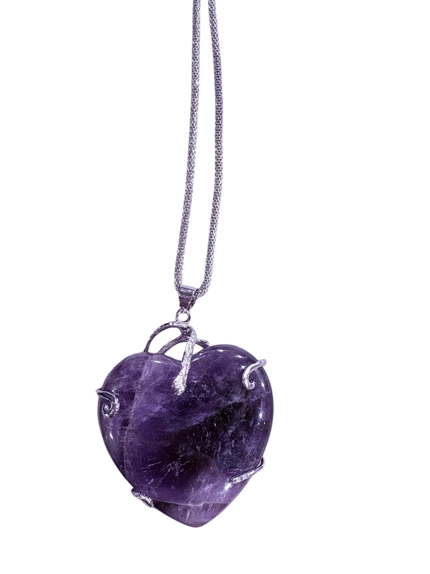 Ametista Collana Cuore elfico handmade