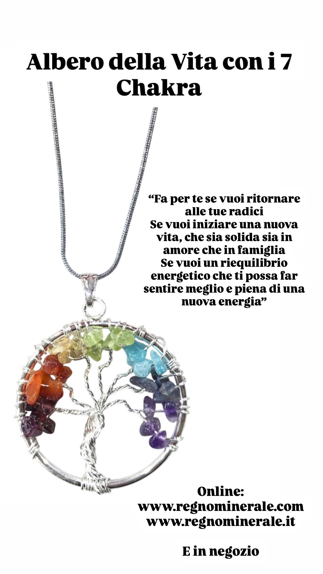 Collana Albero della Vita con i 7 Chakra