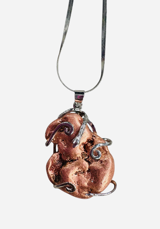 Collana elfica Rame nativo burattato