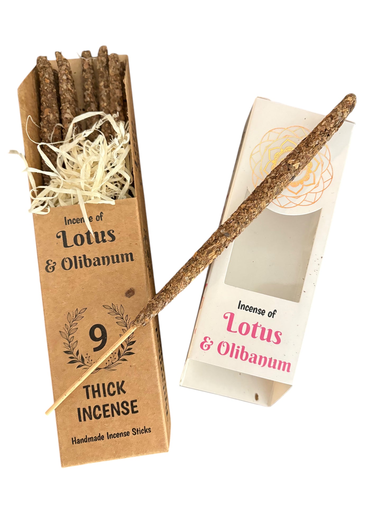 Incenso bastoncino di Erbe di LOTUS E OLIBANO -1 pacco di 9 bastoncini