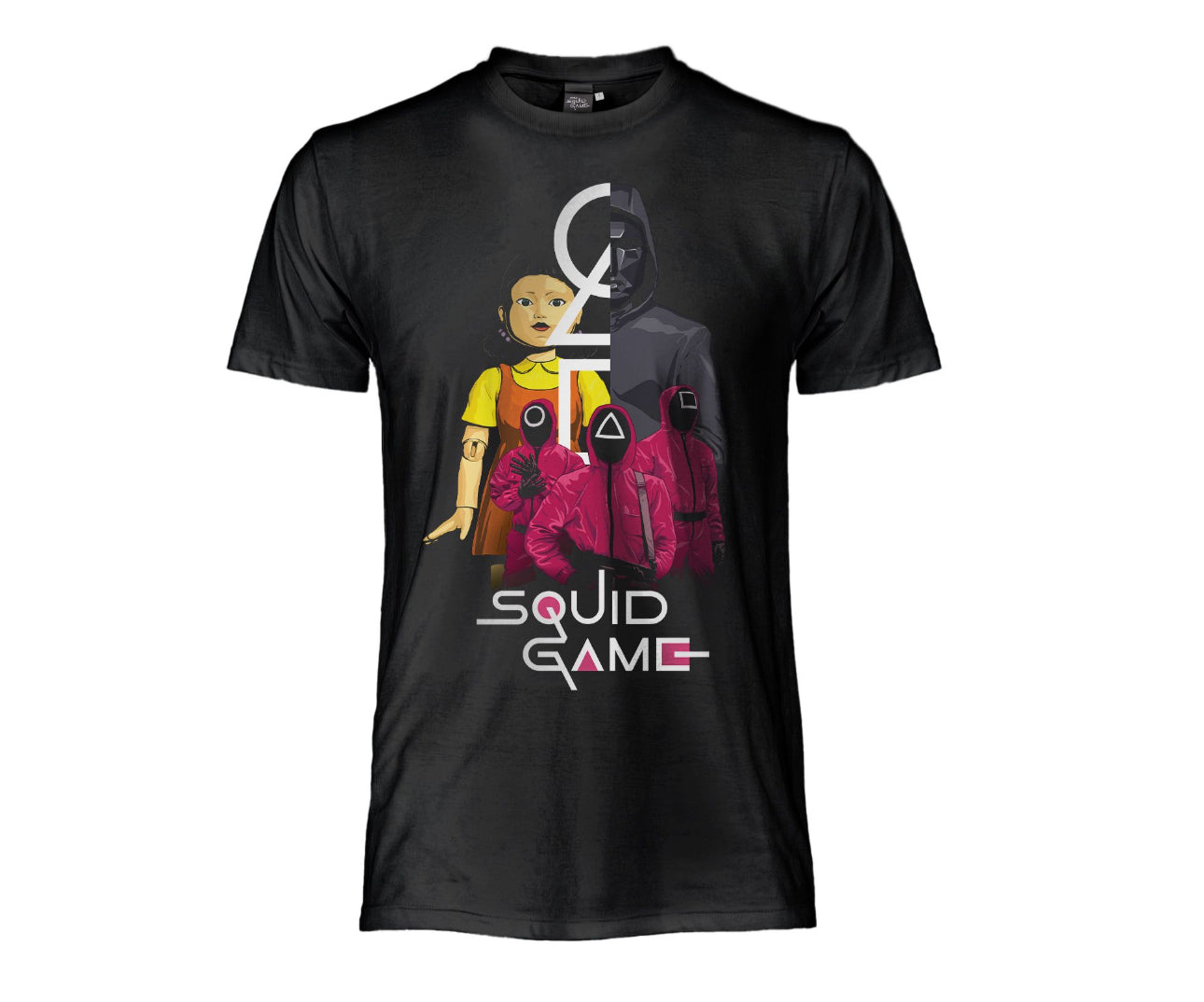 T-shirt SQUID GAME - bambola e soldati