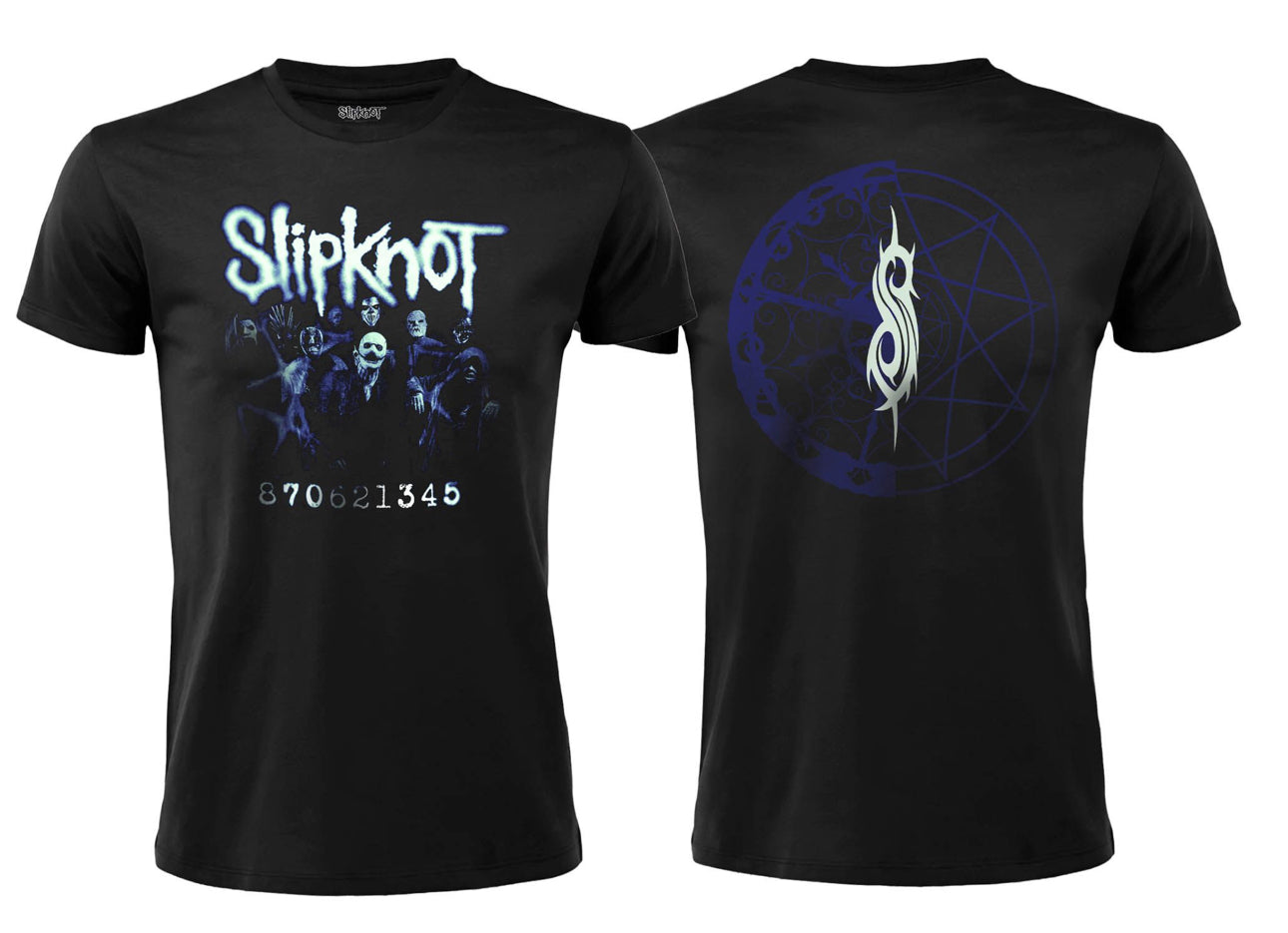 Slipknot t-shirt musica azzurra
