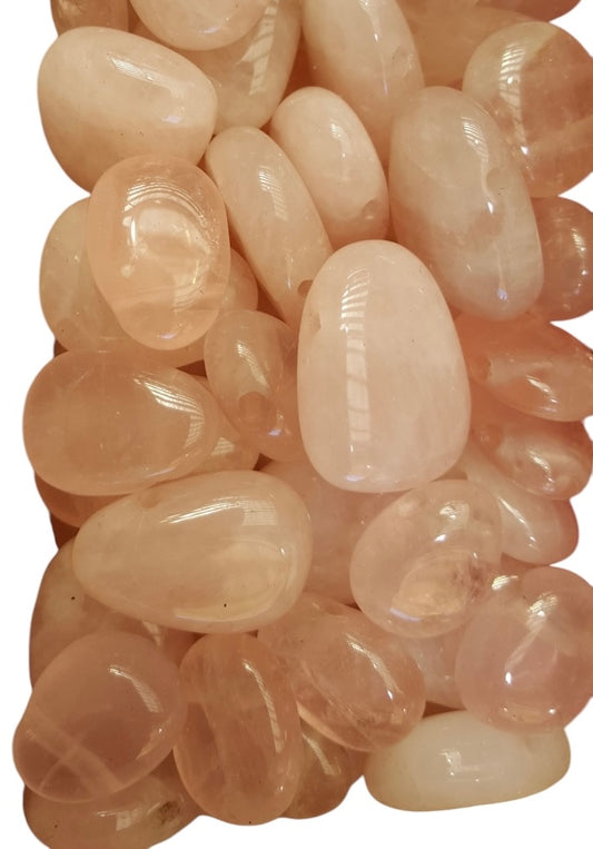 QUARZO ROSA pietra forata