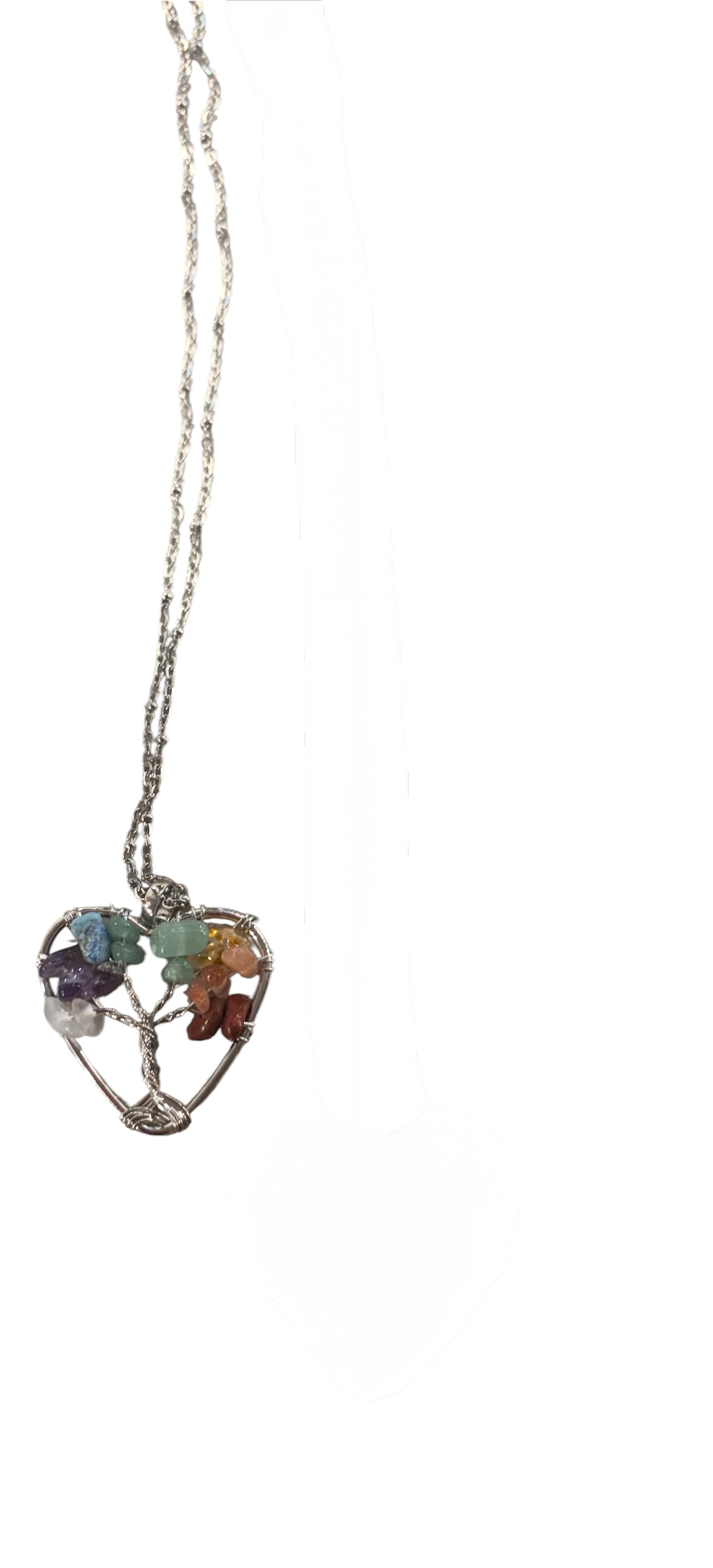 Collana Cuore Albero della Vita con i 7 Chakra