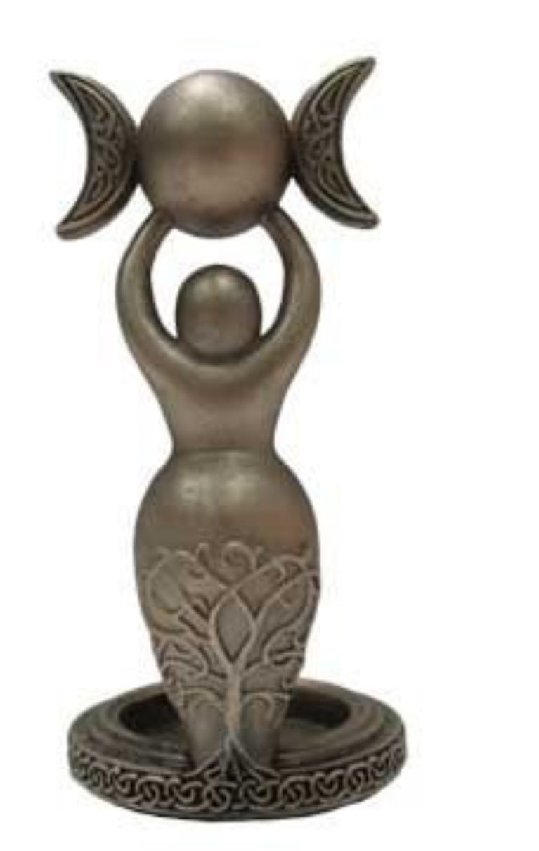 Dea Triplice Luna spirale Candela Tea light 12 cm