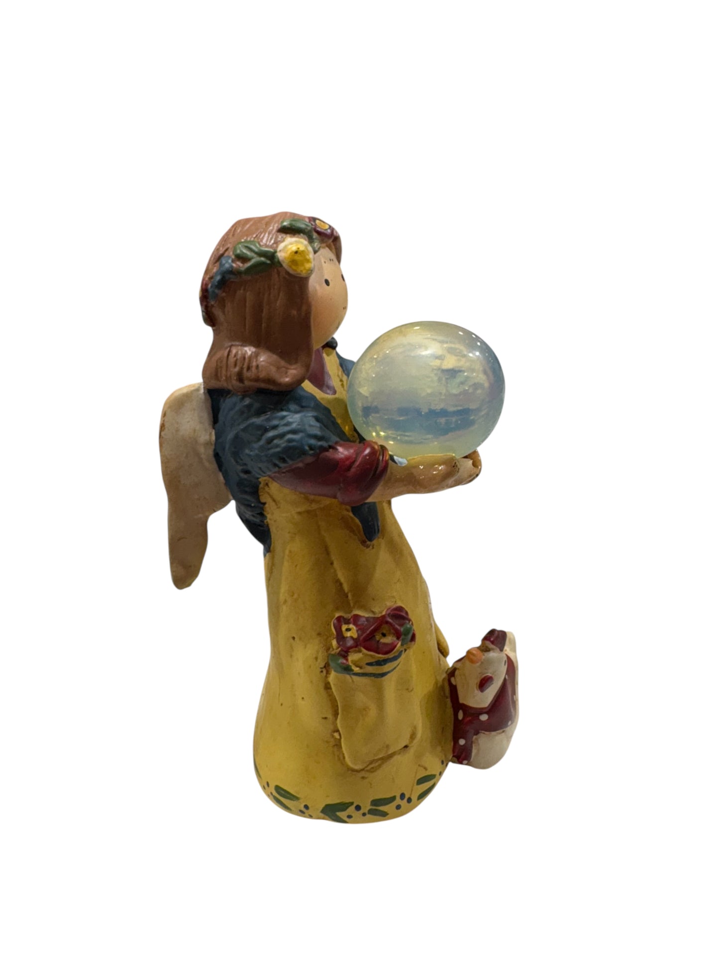 Angelo di protezione Statuetta di circa 10cm in altezza - OPALINA