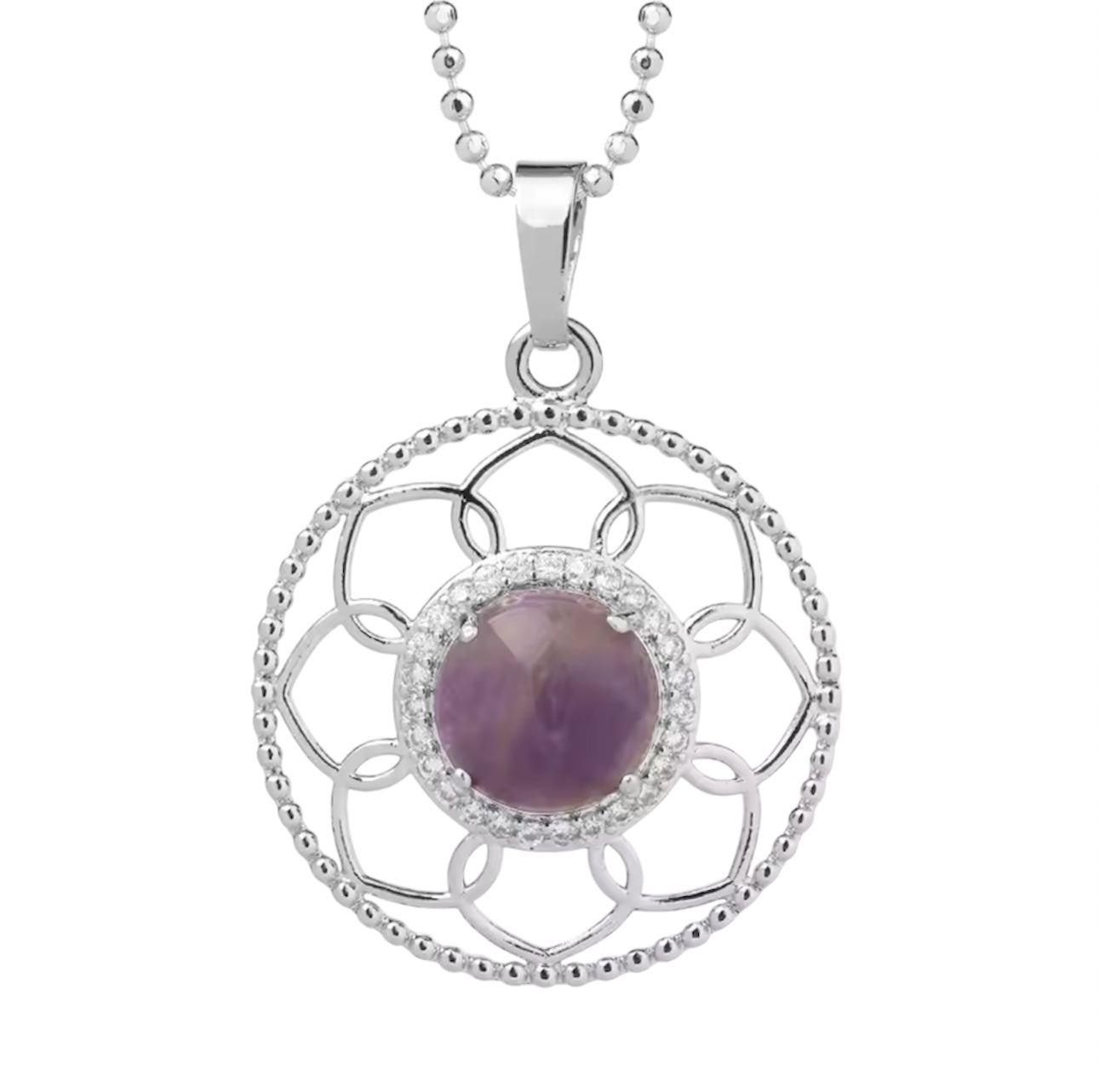 Collana Fiore della vita
In Ametista - RELAX