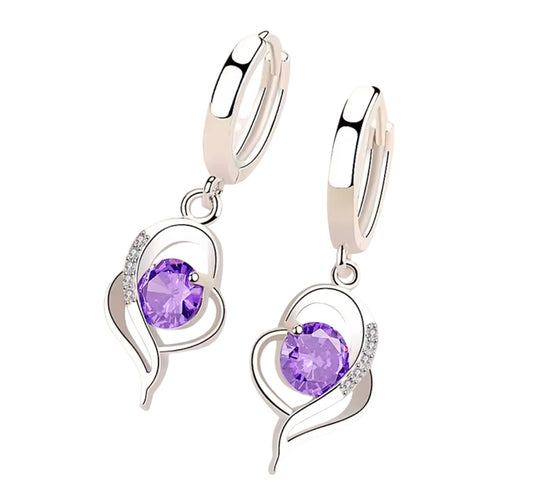 Orecchini Viola in Argento 925