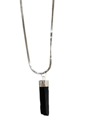 Collana Tormalina nera grezza PROTEZIONE