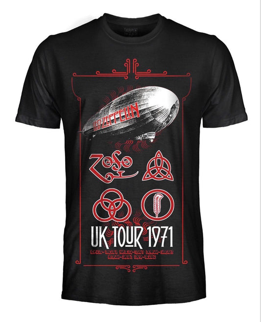 T-shirt LED ZEPPELIN - mongolfiera - tour 1971