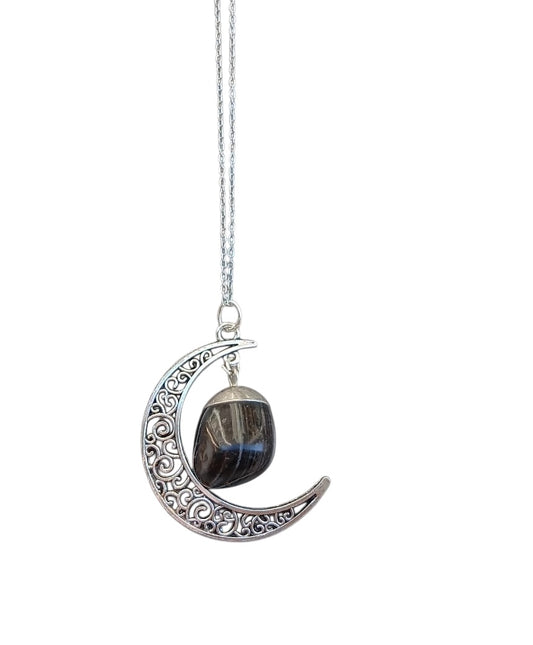 Collana Luna con ciondolo in pietra di ONICE