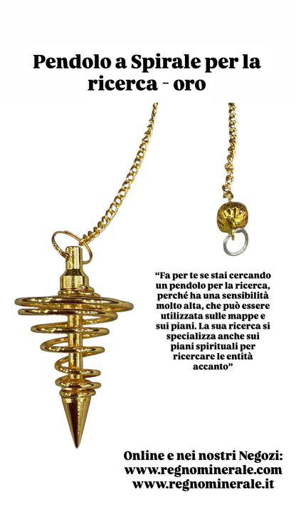Pendolo a Spirale per la ricerca - oro