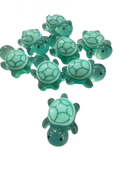 Tartaruga piccola Verde acqua 2cm (si illumina al buio)