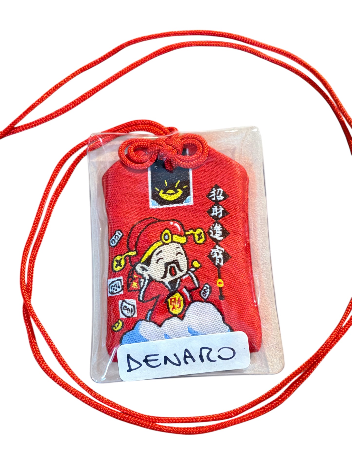 Omamori rosso “DENARO”