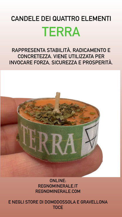 Candele dei quattro elementi