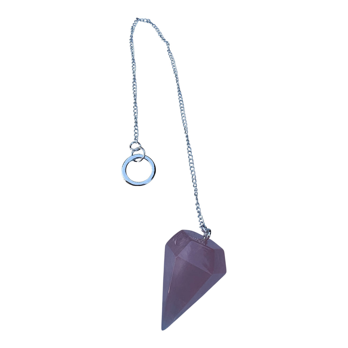 Pendolo in Quarzo Rosa