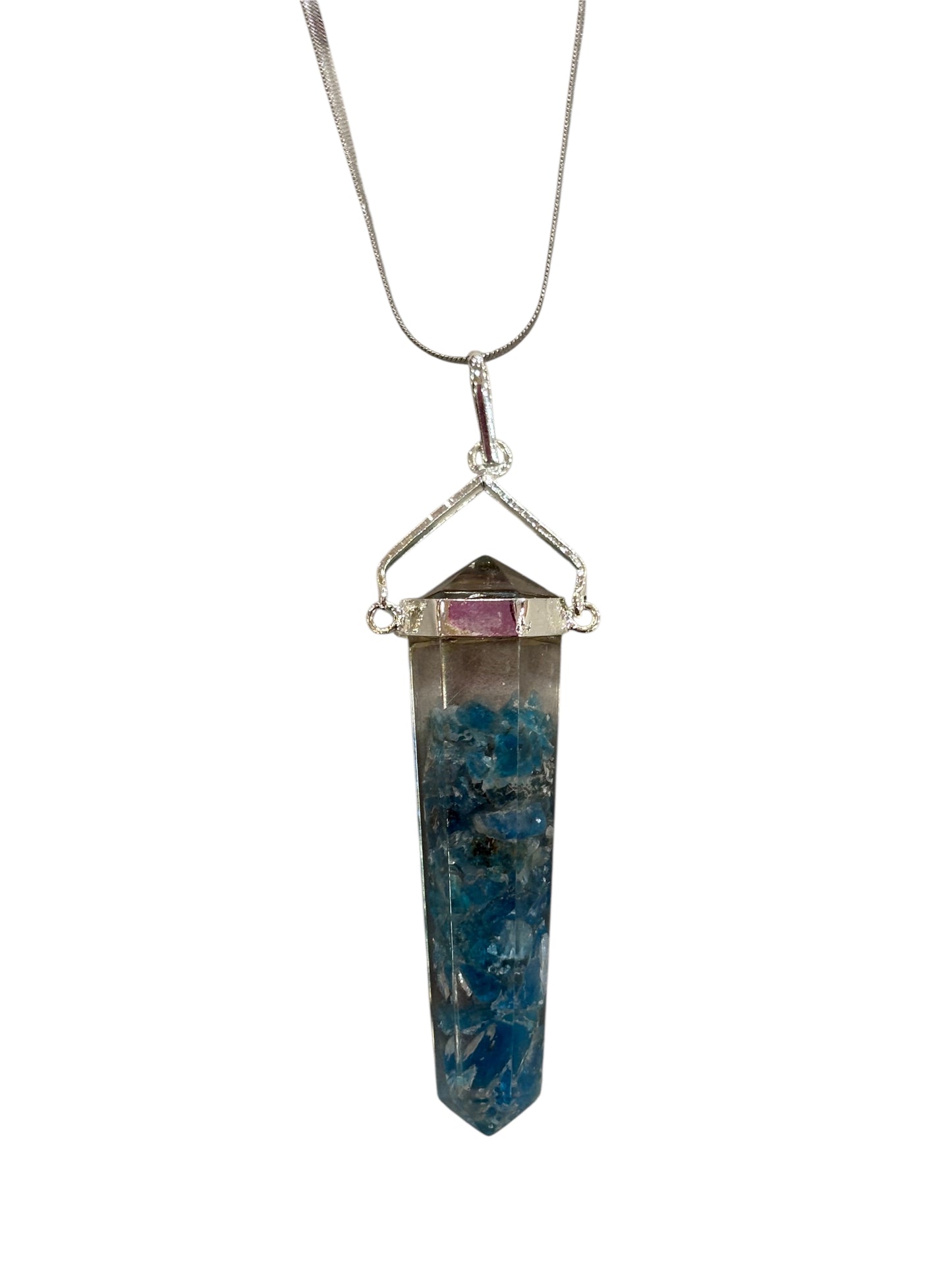 Collana Orgonite di
Acquamarina a punta