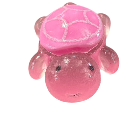 Tartaruga piccola Rosa 2cm (si illumina al buio)