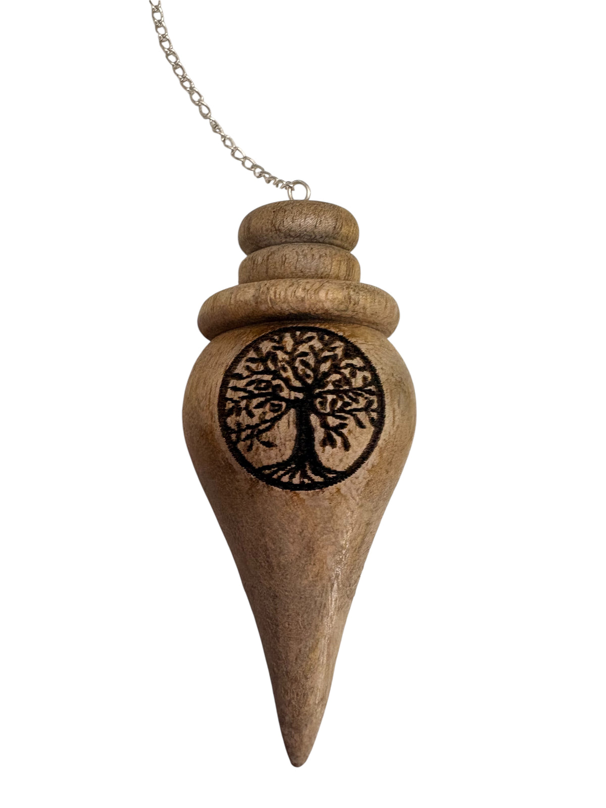 Pendolo in Legno Iside con ALBERO DELLA VITA (con Testimone)