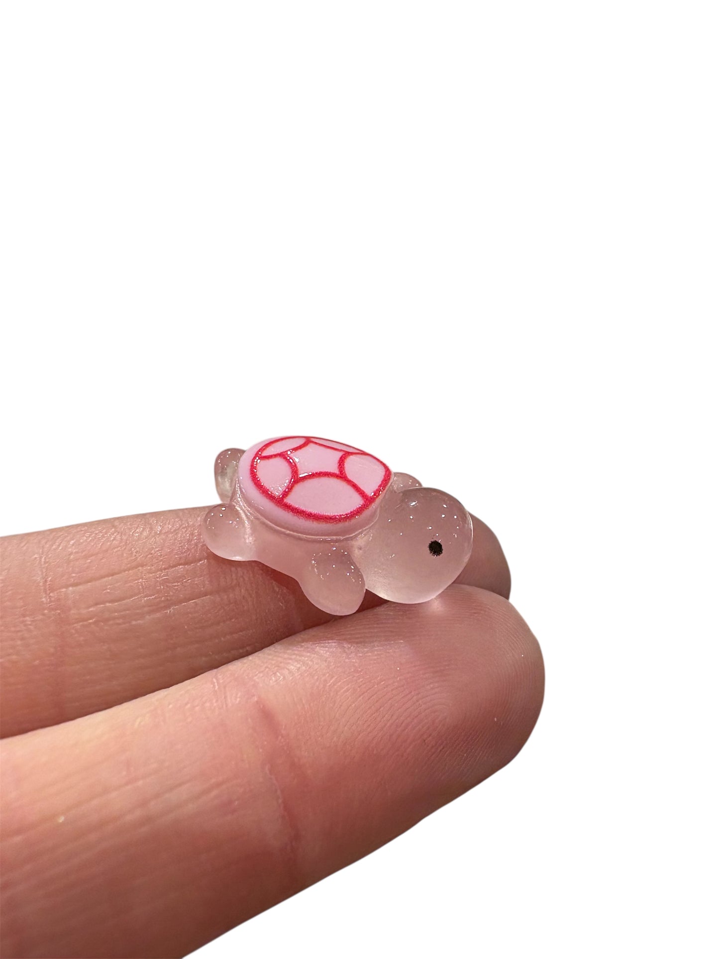 Tartaruga piccola ROSA  2cm (si illumina al buio)