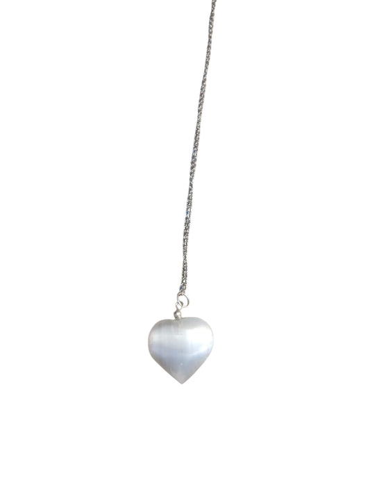 Selenite Collana cuore