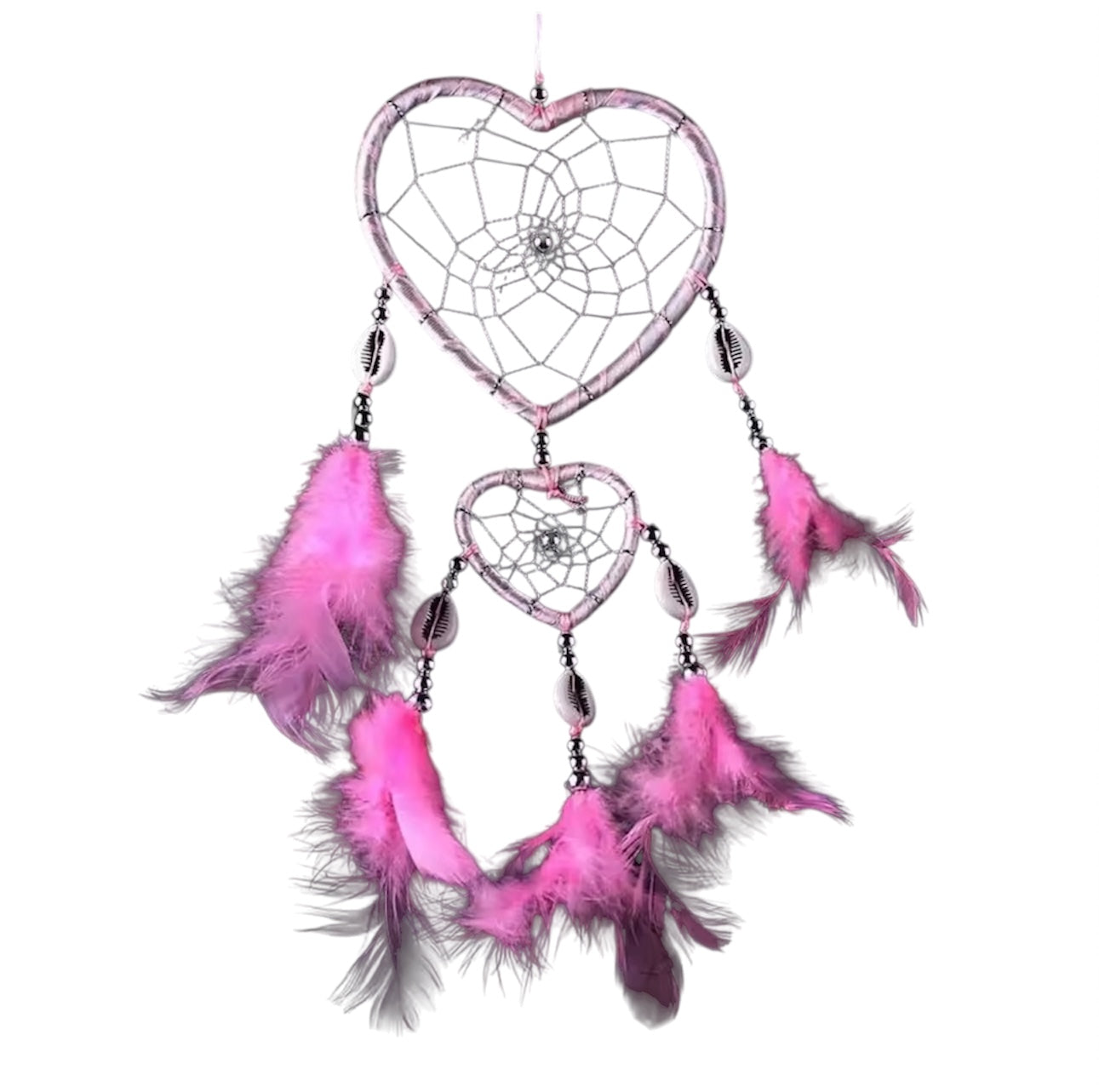 ACCHIAPPASOGNI Cuore da appendere in casa con pietre decorative - vari colori disponibili - altezza 40/45 cm