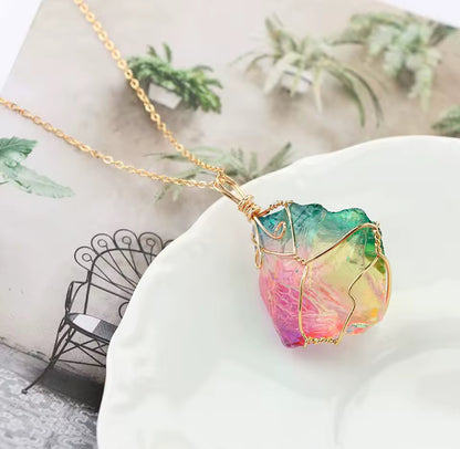 Collana Quarzo Colorato