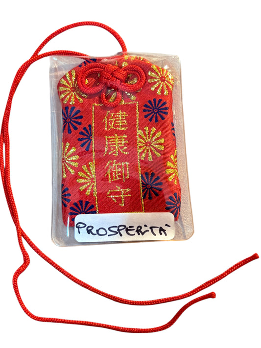 Omamori rosso e oro “PROSPERITÀ”