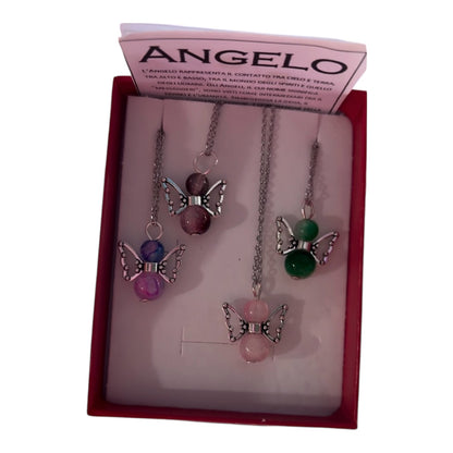 Collana Angeli di protezione con cuore