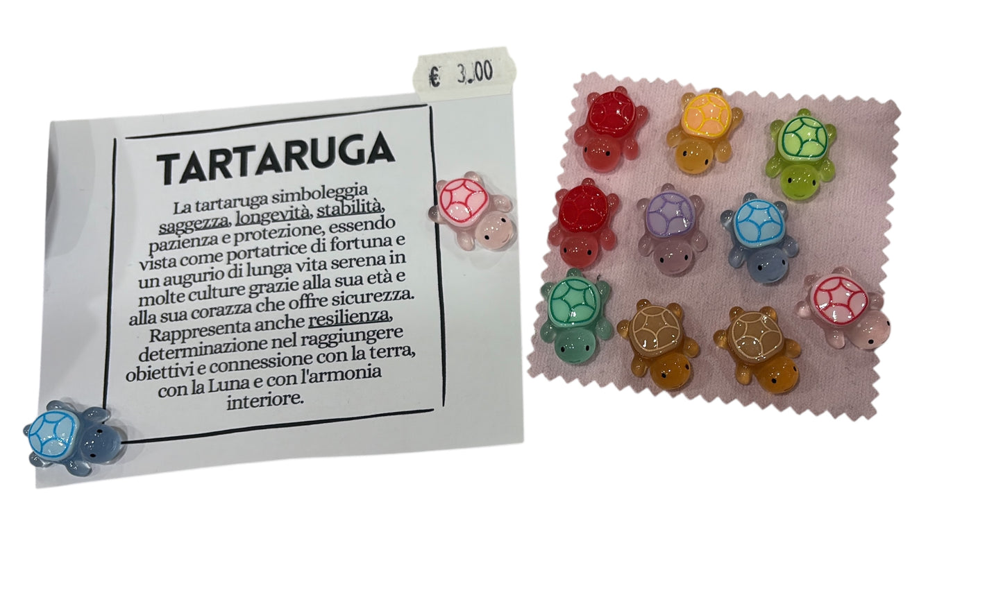 Tartaruga piccola ROSA  2cm (si illumina al buio)