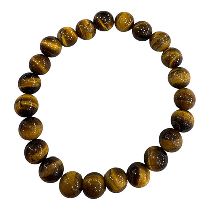 OCCHIO DI TIGRE - Bracciale sfera 8 mm