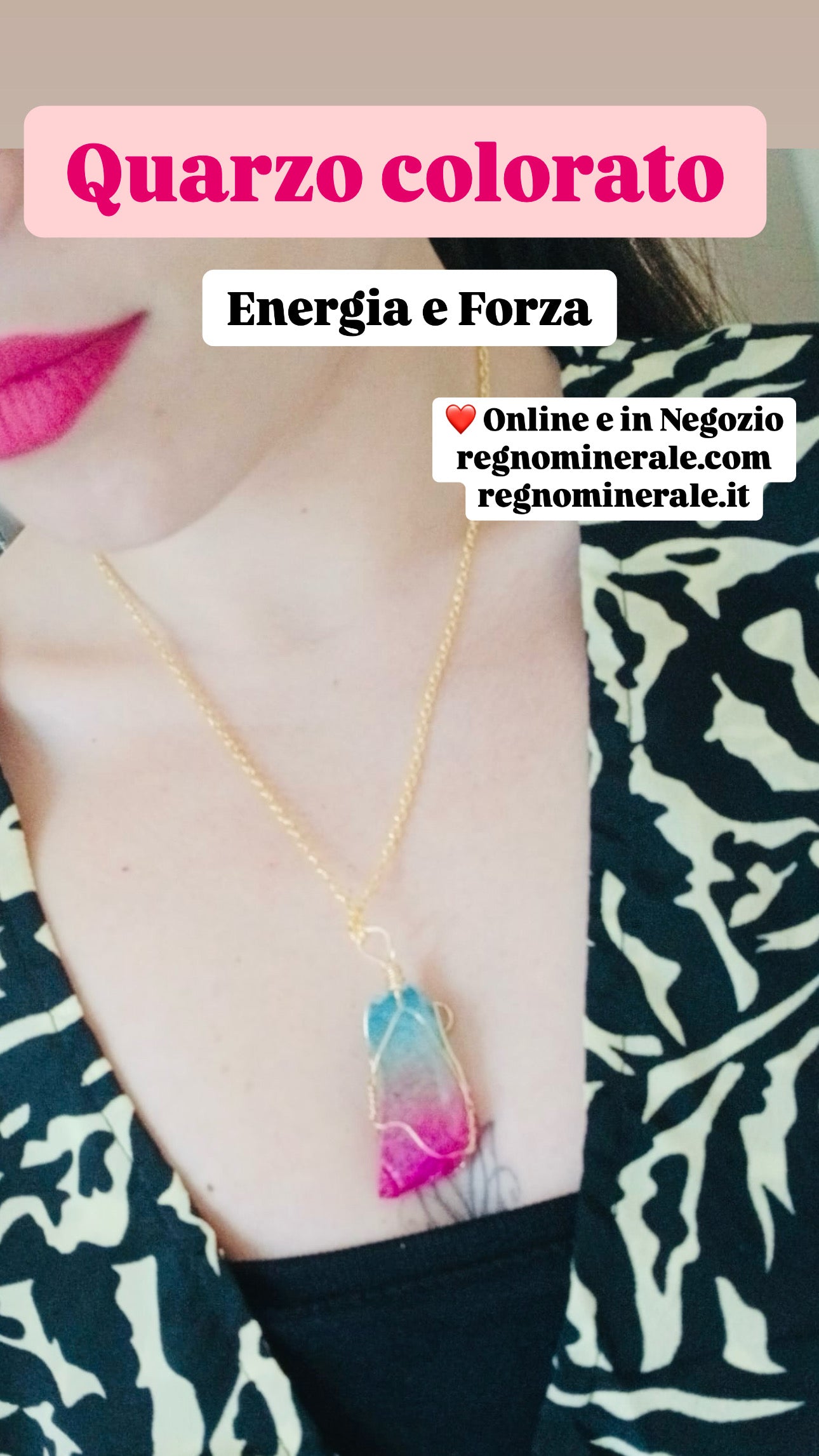 Collana Quarzo Colorato
