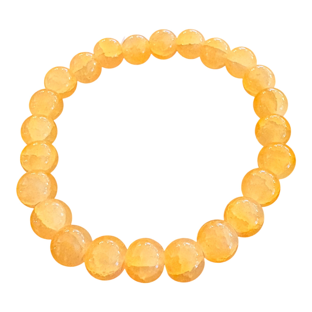 Bracciale sfere 8mm - QUARZO CITRINO